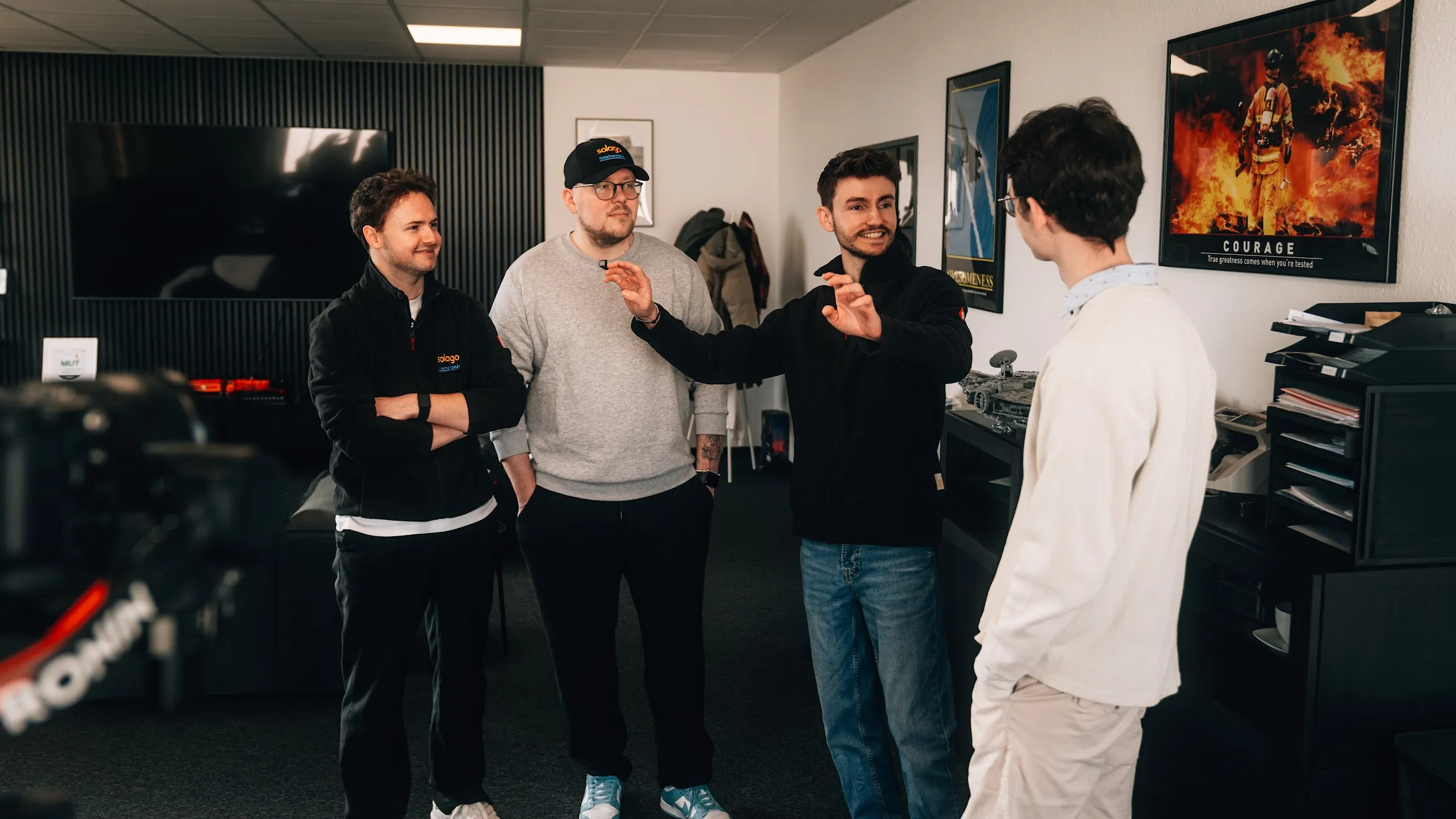 Janik Nolden, Julian Dienst und Kevin Malek in der SELFMADE-Folge